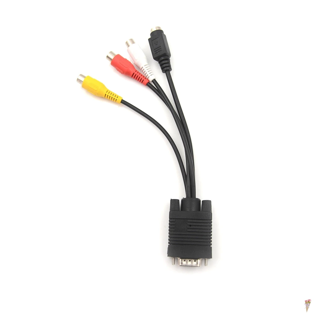 1 шт. видео кабель для ноутбука ПК HDTV разъем VGA папа к S Video 3 RCA Джек Женский