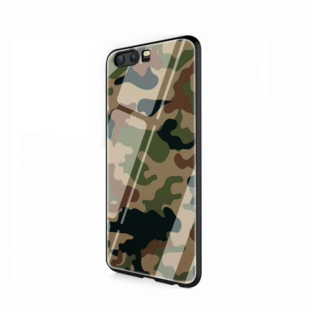 Защитный камуфляжный чехол из закаленного стекла для huawei Y9 Honor 8X 7A pro P10 20 Lite Pro mate 20 Lite Pro - Цвет: G8