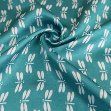 Изящная Стрекоза для шитья атласная ткань Tissus