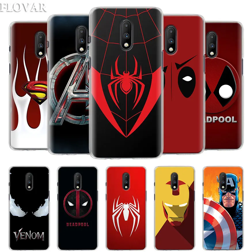

Luxury Marvel Comics logo Phone Case for Oneplus 7 7 Pro 6 5T 6T Hard Case Cover for Oneplus 7 7 Pro Case Coque