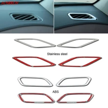 air conditioner Vent outlet Covers Styling ABS Chrome Decoration interior mouldings Accessories For Hyundai Creta ix25 2015-2017
