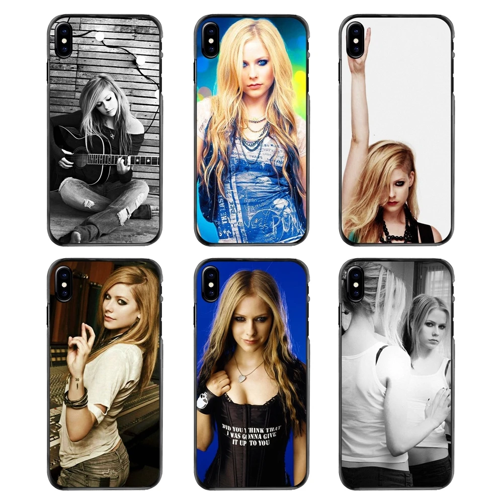 Rock Singer Avril Lavigne Music Star American For Samsung Galaxy Note 2 3 4 5 S2 S3 S4 S5 MINI S6 S7 edge S9 S8 Plus Phone Cover |