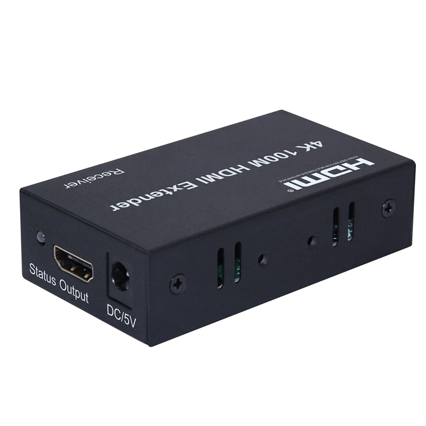 HDMI удлинитель(передатчик+ приемник) 4K@ 30 HZ 1080 P 100 M по Ethernet RJ45 CAT5e/6 поддерживает ПК DVD PS4