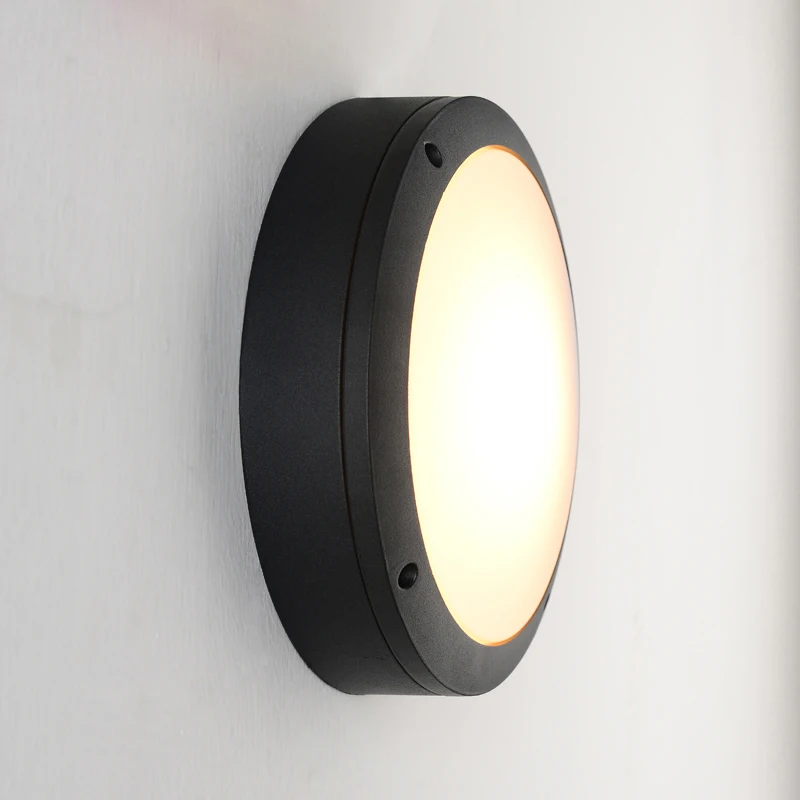 Modern outdoor wall  light Waterproof IP54 Porch Aluminum wall lamp for home garden decoration  round sconce  fixture 1116