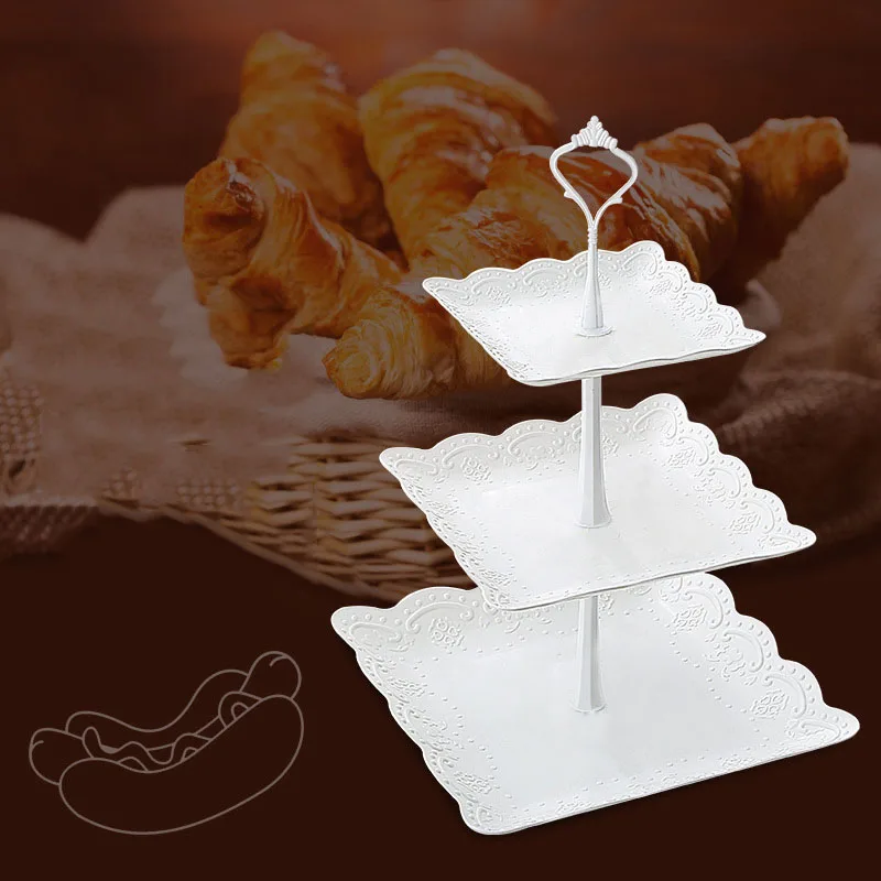 2 или 3 Слои тарелка для фруктов пирожных стенд Кухня аксессуары дома десерт на