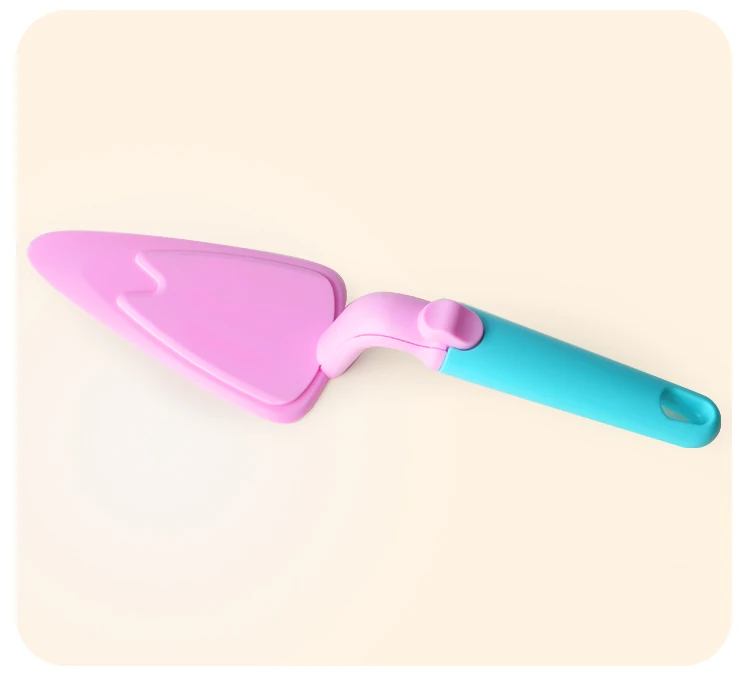 Pink Plastic Cake Spatula Simple And Easy To Use Cake Cut Heat Resistant Kitchen Cake Spatula