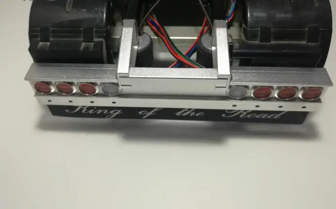 Задний поворотный задний бампер светодиодсветодиодный фары tamiya 1/14 RC sca R620 56323 R730