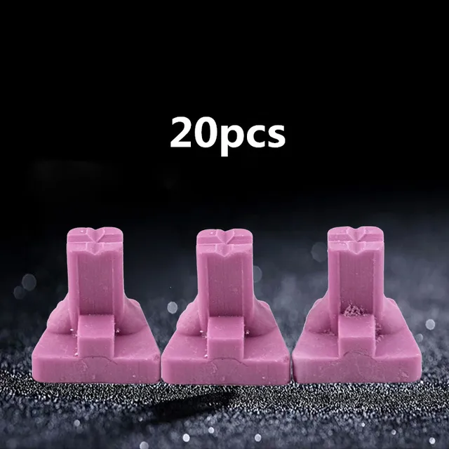 20pcs Ceramic Firing Pink Pegs Dental Lab for Single Porcelain Crown