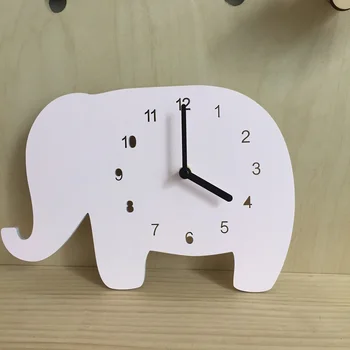 

Home Furnishing elephant clock wall decoration clock for kids room boy room wall decor