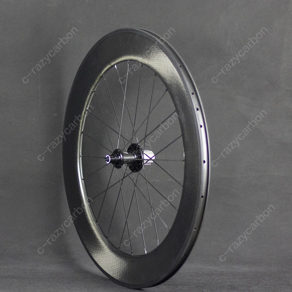 Clearance Front/Rear Dimple Carbon Wheels 2 Year Warranty 80mm Clincher Road Bike Carbon Wheel 700C Road Bike 6