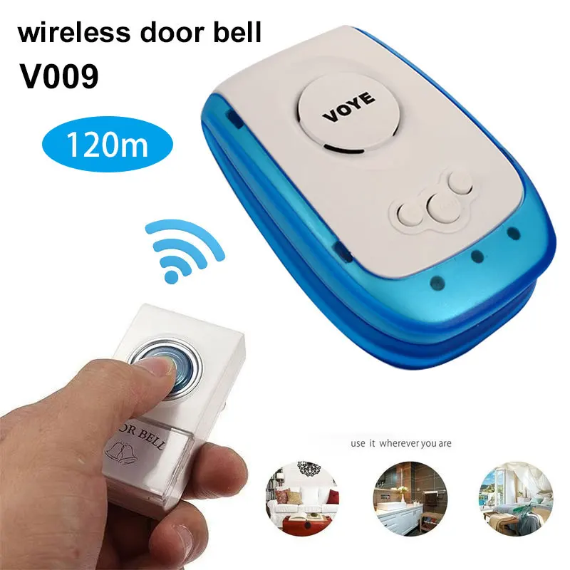 

Wireless Voice Intercom 38 Songs 120m Indoor Wireless Wireless Doorbell Ring Bell Talk Mobile Interphone