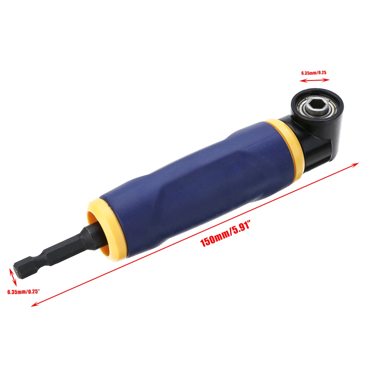 90Degree Angle Extension Drilling Shank Screwdriver 1/4 inch Hex Handle Shank Holder Drill Bit Socket Electric Tool Accessories