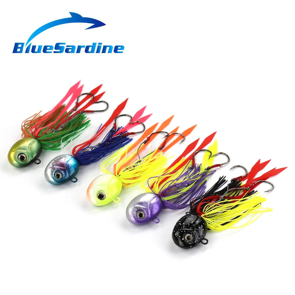 BlueSardine 5 шт. 80 г 12 см металлические рыболовные приманки из свинца осьминог