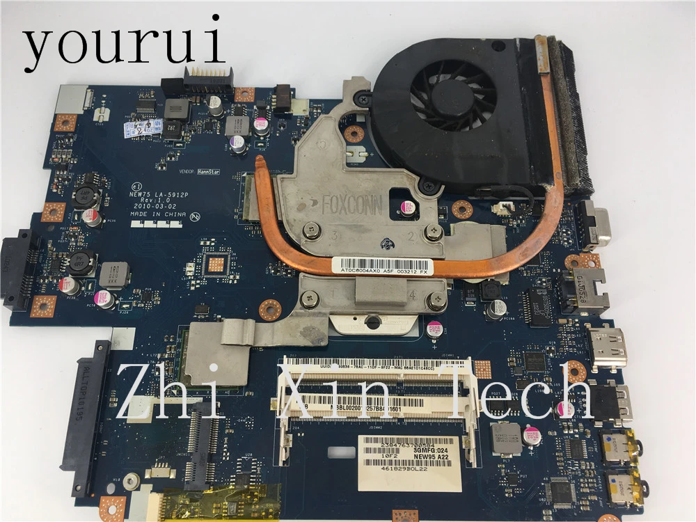 Yourui материнская плата для ноутбука для acer Aspire 5551G 5552G серии ноутбук ПК основная плата MBBL002001 NEW75 LA-5912P с ЦП