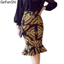 Большие размеры осень зима принт модная женская юбка-годе Винтажный стиль тонкая сексуальная юбка элегантная женская зимняя юбка