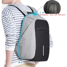 Мужской многофункциональный рюкзак с usb-разъемом для зарядки и наушников, Противоугонный рюкзак для ноутбука 15,", мужской водонепроницаемый бизнес большой рюкзак для путешествий