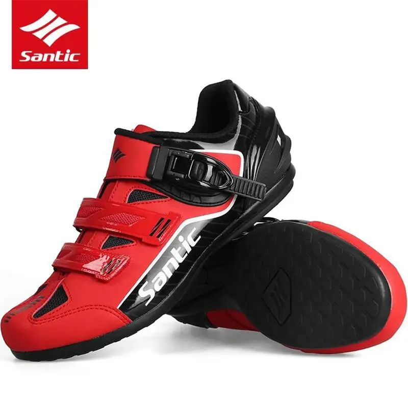 

SANTIC Cycling Shoes Sneaker Breathable Outdoor Sport Professional Road Bicycle Shoes Non-Slip No-Lock Equipment Rubber Outsole