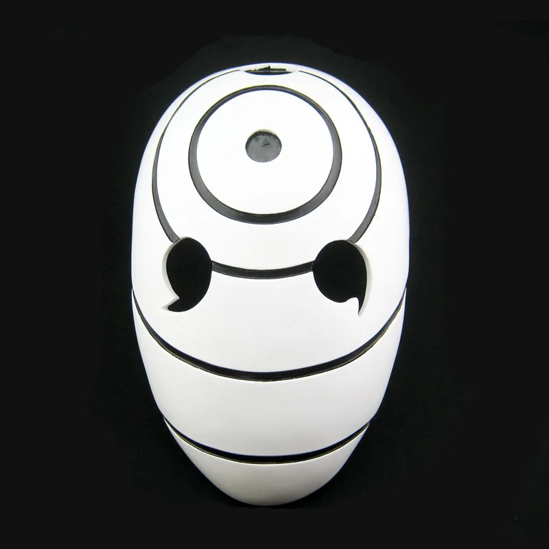 White Resin Anime Tobi Mask for Halloween Masquerade - Naruto Cosplay Costume Accessory - Akatsuki Uchiha Madara Masks Obito Replica. image 2