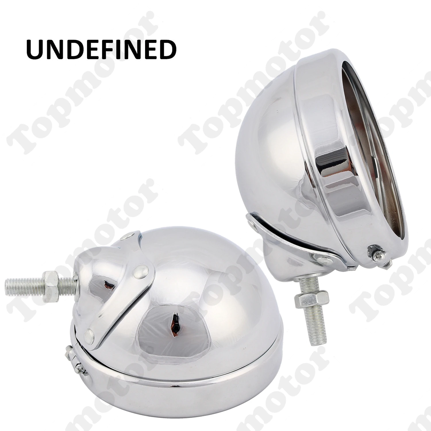 

4.5" Chrome Motorcycle Headlight Housing Passing Fog Light Bulb Bucket Assembly For Harley Road King Electra Glide FLHXS FLHX