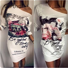 T-Shirt Dress Women Print Summer Floral White Mini Sexy Side Split Half Sleeve Casual Elegant Loose Dress Vestido Plus Size T-Shirt Dress Women Print Summer Floral White Mini Sexy Side Split Half Sleeve Casual Elegant Loose Dress Vestido Plus Size