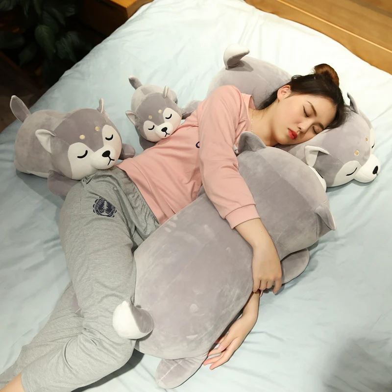 1 шт. Новинка 35 75 см Kawaii husky dog плюшевая игрушка мягкая детская с животными