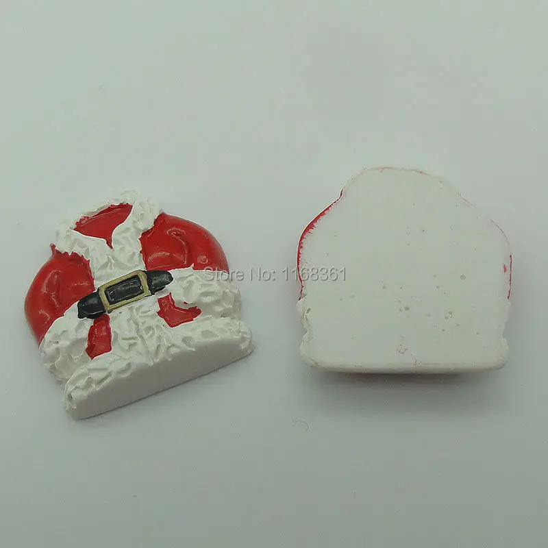 1pcs/lot resin flatback Father Christmas coat 29mm Cabochons Scrapbooking Hair Bow Center DIY Christmas decration C108-2