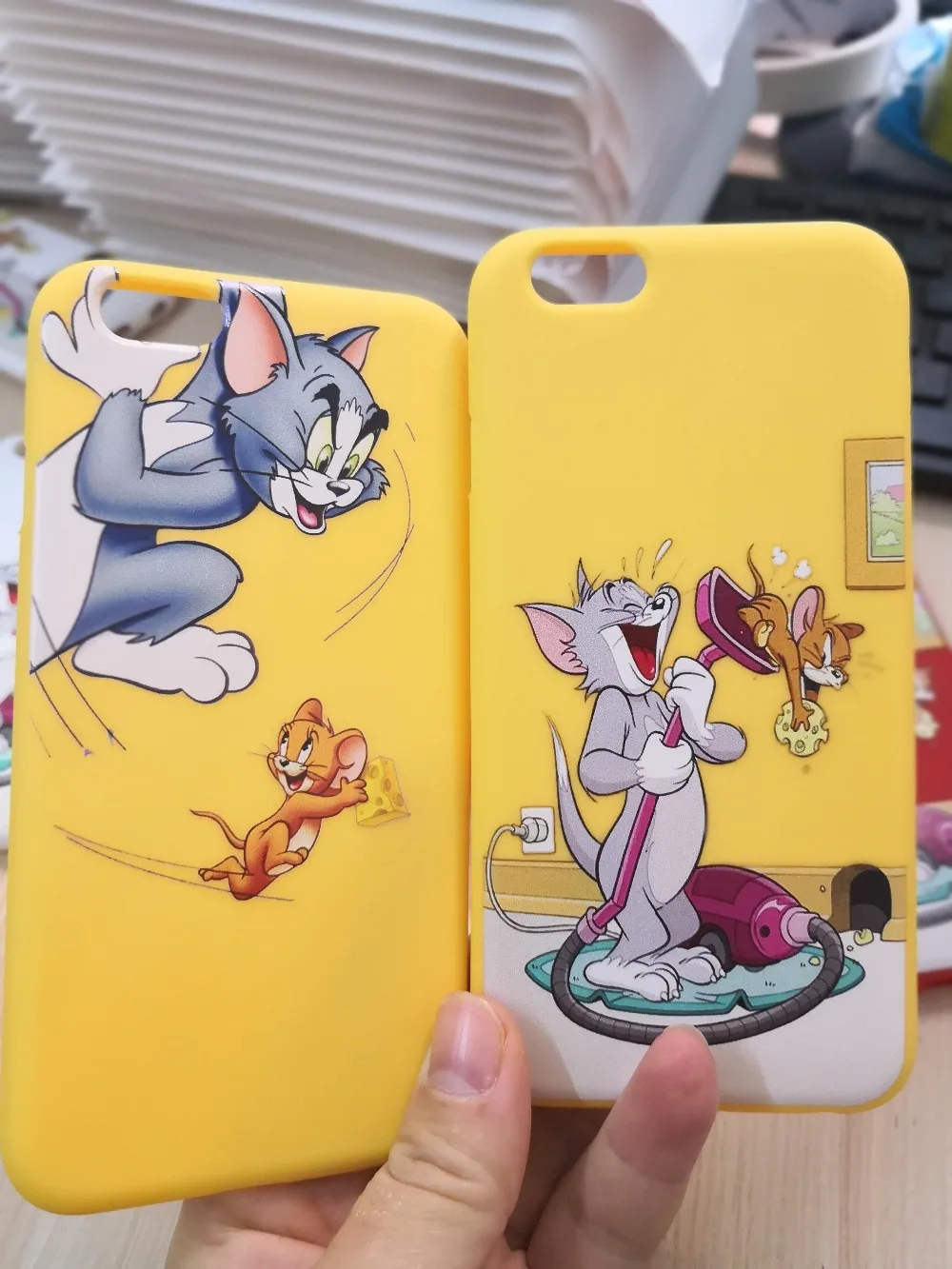 

Funny Cartoon Tom and Jerry Candy Color TPU Case phone For iphone X 7 XS XR XSMA 11 11Pro Black TPU CASE Cover