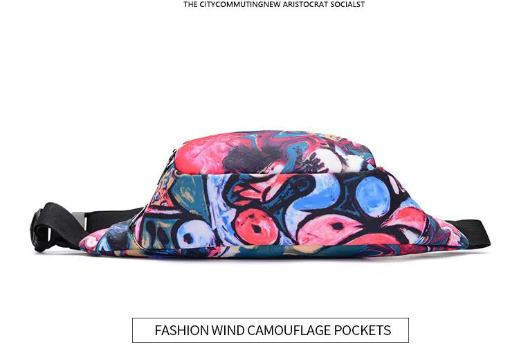 Многофункциональный Мода Повседневное Для женщин Талия сумка мультфильм образ женщины Crossbody сумка личности Повседневное Ткань Оксфорд