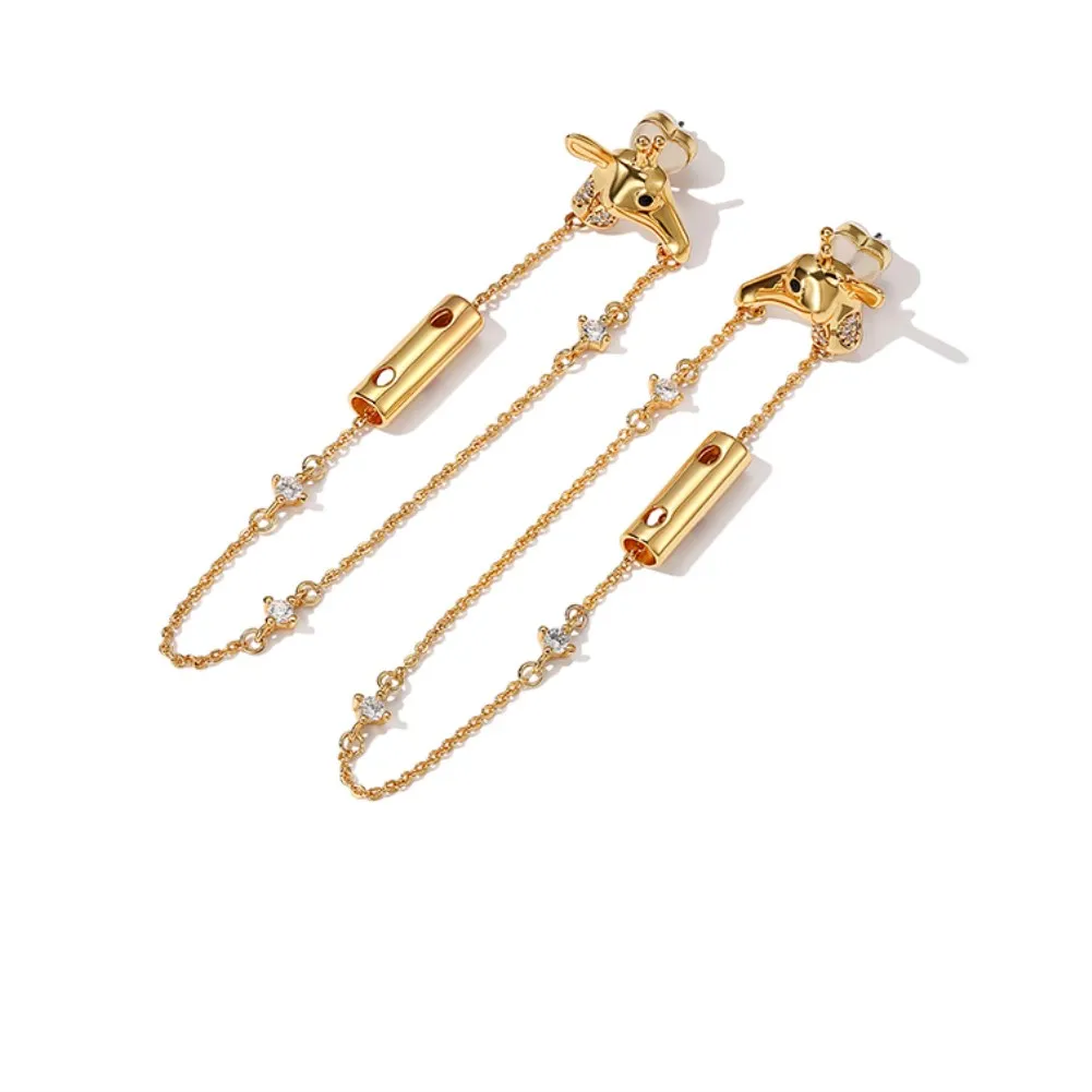 

Hemiston New Fashion Silver Plated Dangle Hanging Gem Stone Rhinestone Long Drop Earrings For Women Jewelry