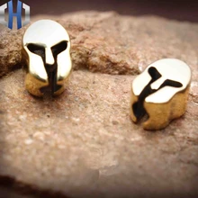 Латунный Спартанский нож для шлема Зонт EDC кулон фонарик декоративный кулон Чистая медь DIY нож-кулон бусины