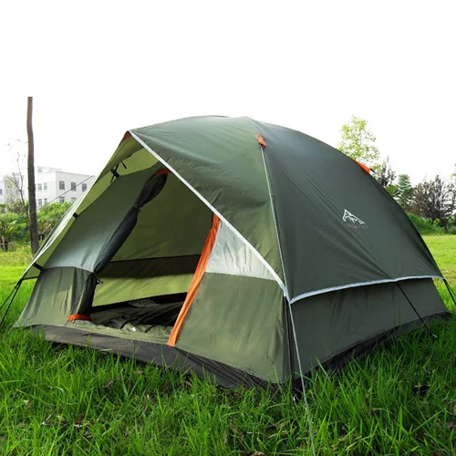 Family outdoor camping tent for 3-4 person fishing tents waterproof  pop up tent  tourist camping equipment