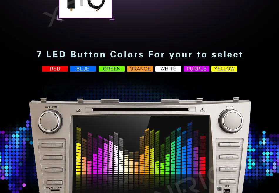 Cheap 2 Din Car DVD Multimedia Player For Toyota Camry 2007 2008 2009 2010 2011 Aurion GPS Navigation Head Unit Stereo Radio Audio BT 15