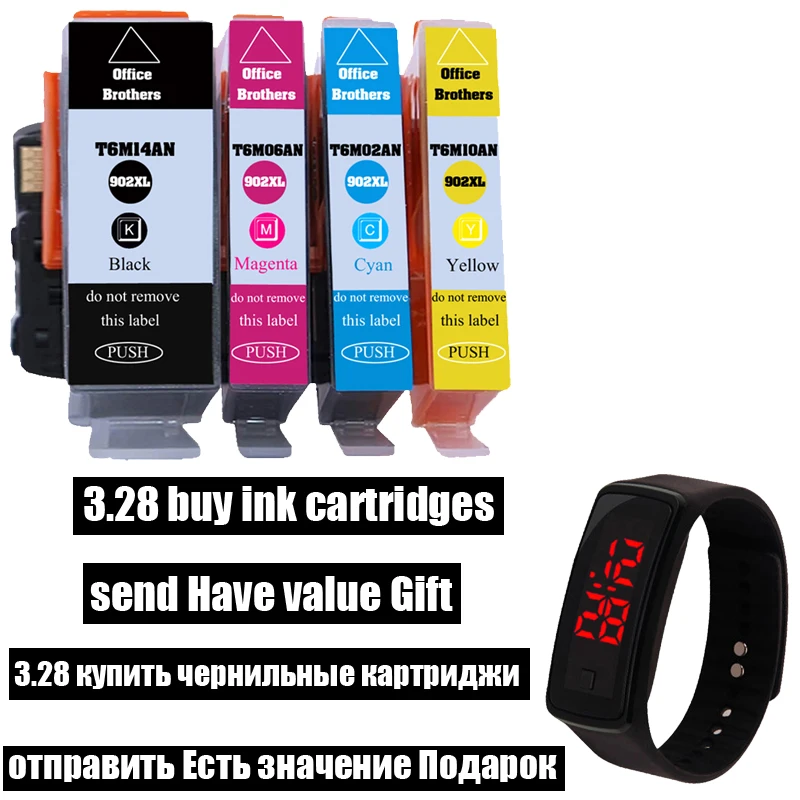 New 902XL Ink for HP 902 XL 902 Ink Cartridges High Yield Compatible