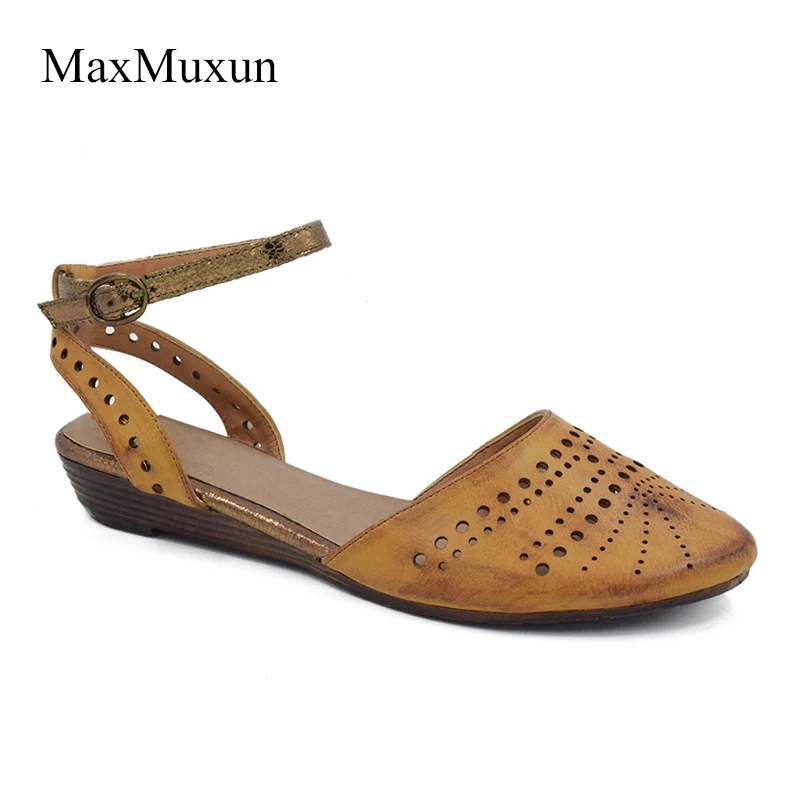 MaxMuxun Womens Closed Toe Flat Sandals 