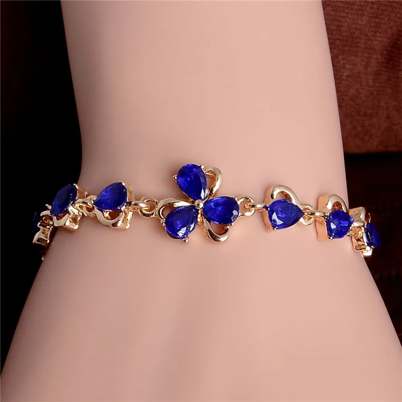 MISANANRYNE золотой цвет разноцветные Австрийские кристаллы Красивая бабочка браслет ювелирные изделия для женщин хорошая - Окраска металла: blue