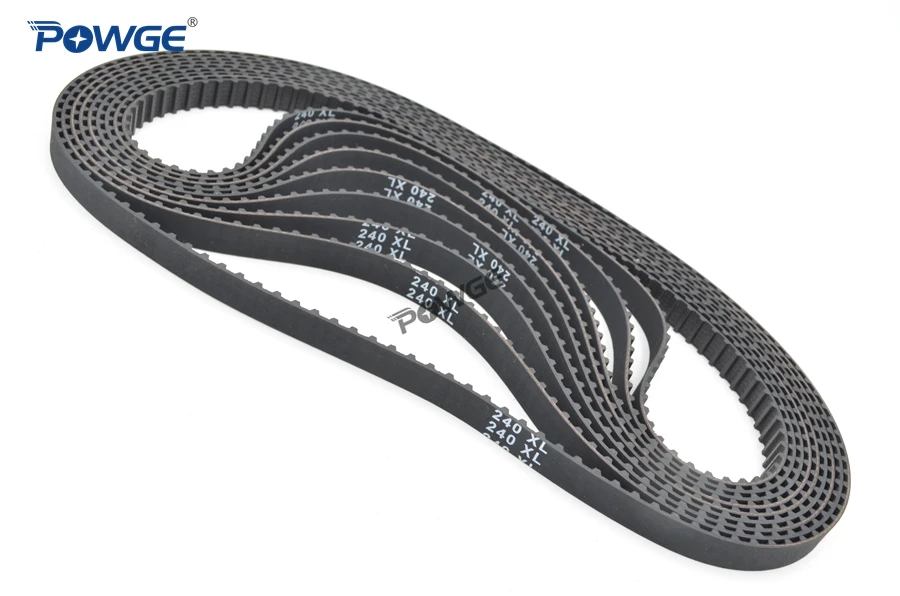 Powge дюймовый трапеция XL ГРМ 240/244/248 Ширина 025 6.35 мм 037 9.4 мм зубьями 120 122 124 синхронный Ремни 240xl 244xl 248xl