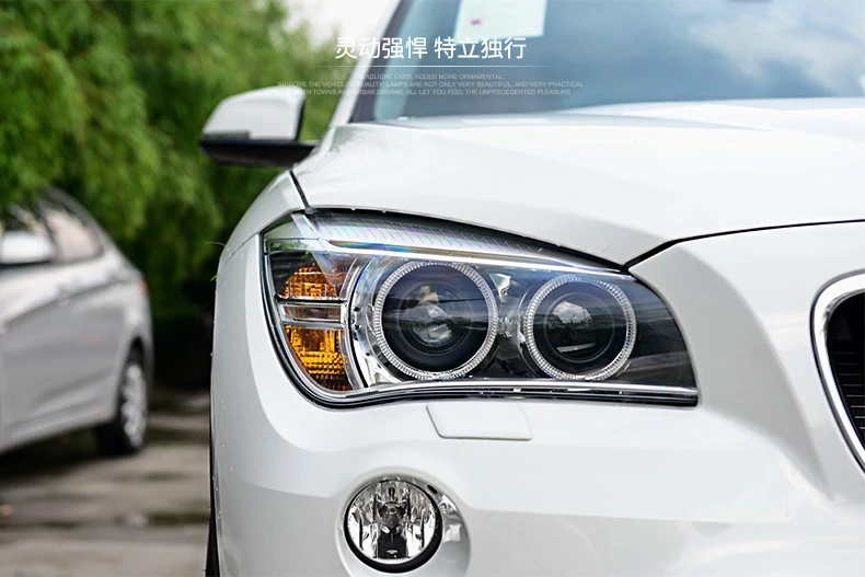 AKD автомобильный Стайлинг Головной фонарь для X1 фары 2012- E84 СВЕТОДИОДНЫЙ Фонарь Ангел глаз DRL Hid Bi Xenon авто аксессуары