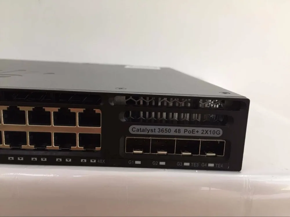 WS-C3650-48FD-L полный POE 48 Ethernet порты коммутатор управляемый StackWise-160 корпоративные переключатели