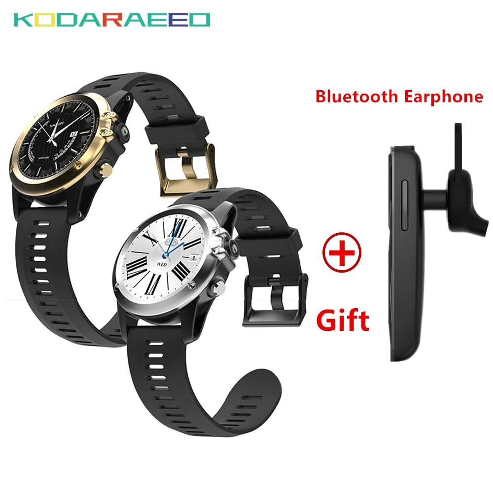 H1 Smart Watch Android 4GB ROM GPS SIM 3G watch phone Heart Rate tracker Camera IP68 Waterproof Bluetooth Smartwatch with gift