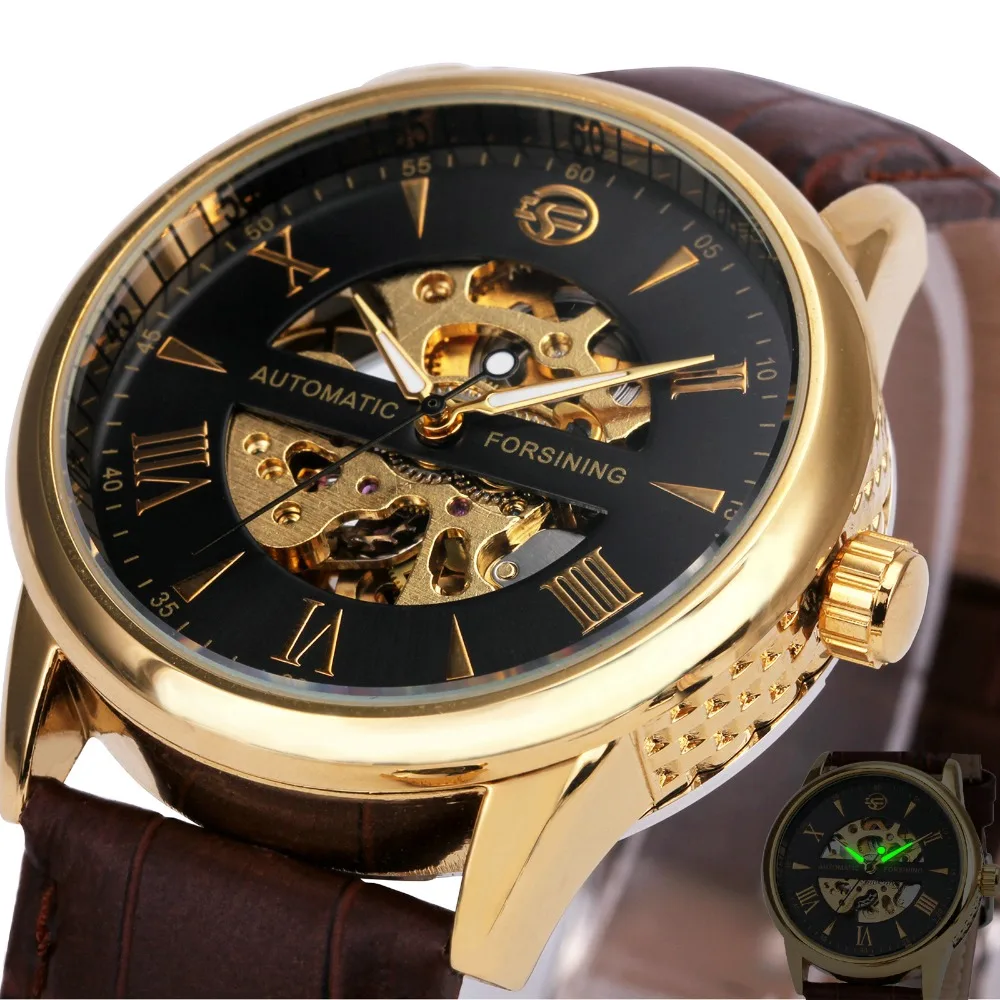 WINNER Top Luxury Men Women Automatic Watch Skeleton Mechanical Lover's