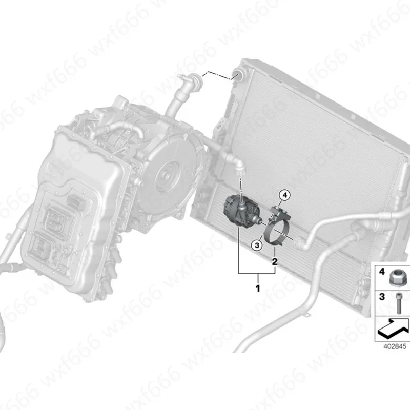 Автомобильный Электронный вспомогательный насос I8 112 F80b mwM3 F83 F18 530I F30 F32 F21 F33 G30 G32 GT двигателя Водяной насос