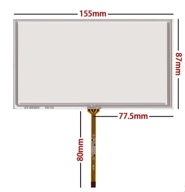 

6.2 inch 4 wire resistive touchscreen HSD062IDW1 -A00 A01 A02 car DVD navigation screen 155*88 155mm * 88mm