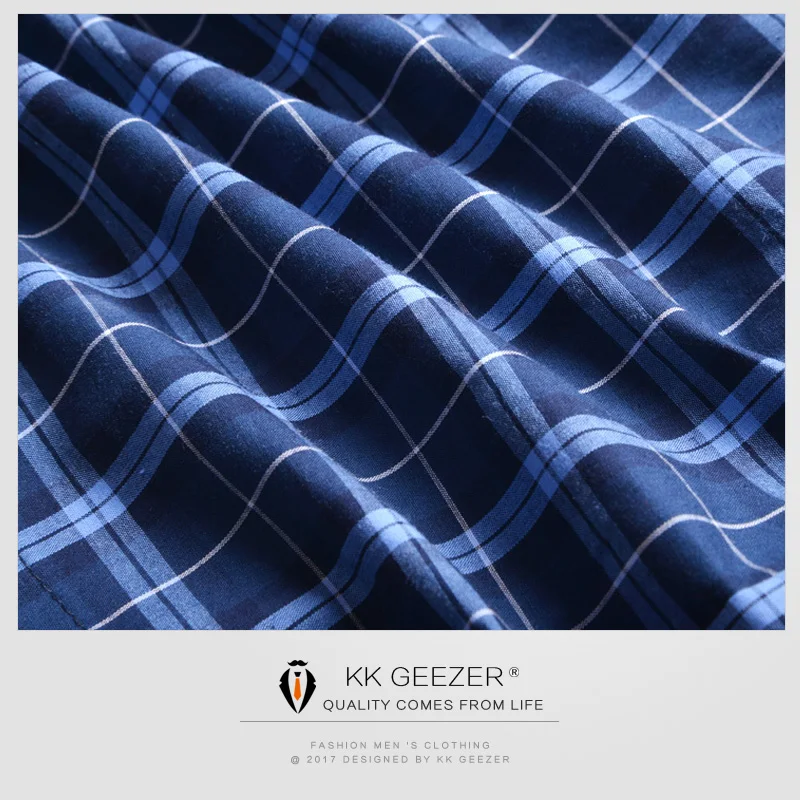 5 шт./лот хлопковые мужские боксеры в клетку сексуальное нижнее белье свободные