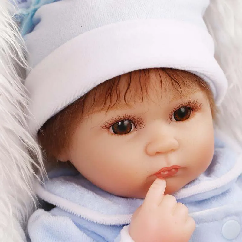 

2018 New NPK 40cm Reborn Doll Toy Set Lifelike Silicone Cute Baby Newborn Dolls for Kid Playmate