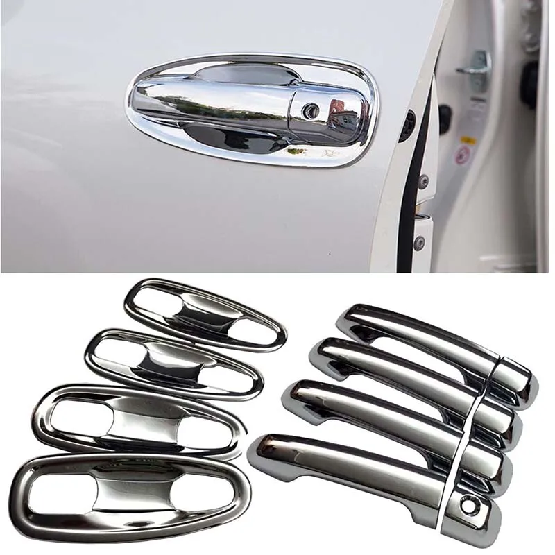 

16PCS For Land Cruiser for Prado 150 LC150 FJ150 2010-2017 2018 2019 Chrome Door Handle Covers Accessories Stickers Car Styling