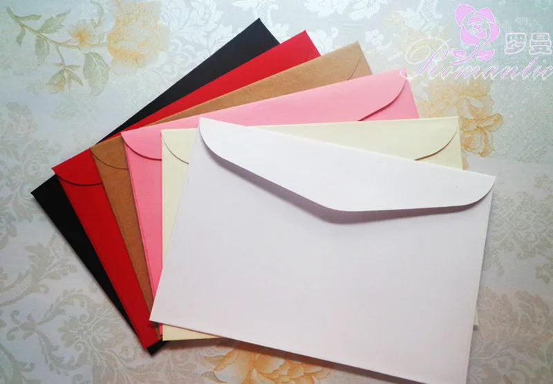 

40PCS Business invitation card envelope A5 Thick Blank no word 5 color optional high quality for greetings / celebrations
