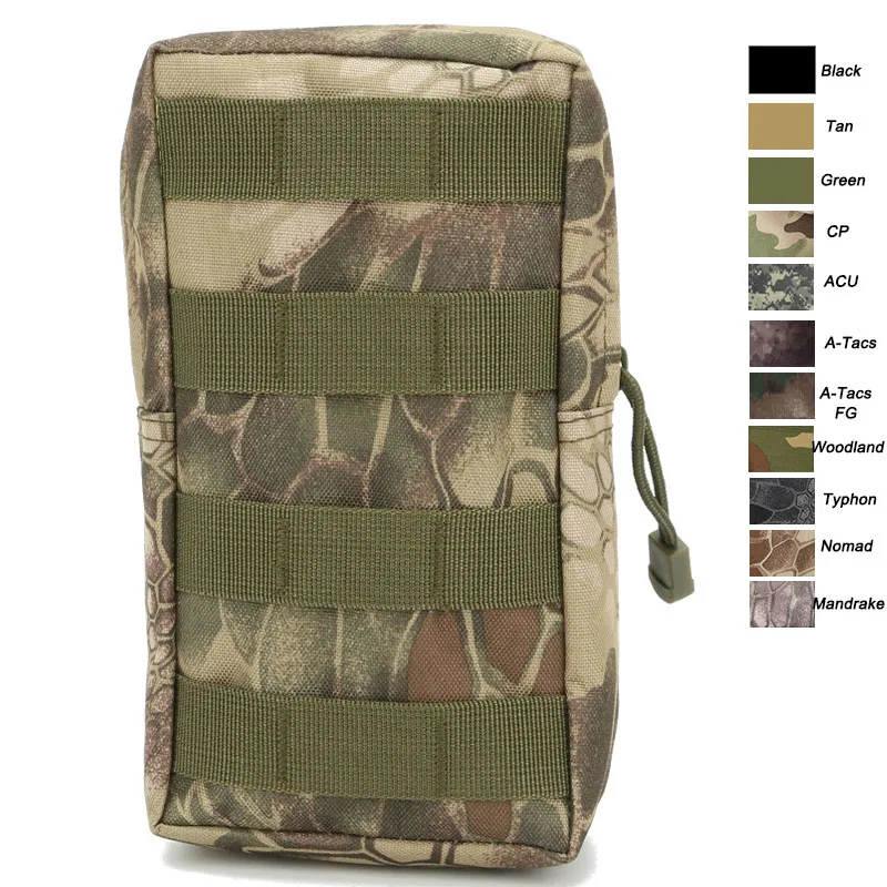Спорт на открытом воздухе страйкбол снаряжение Molle штурмовой боевой Пешие прогулки сумка жилет аксессуар камуфляж пакет быстро тактический мешок