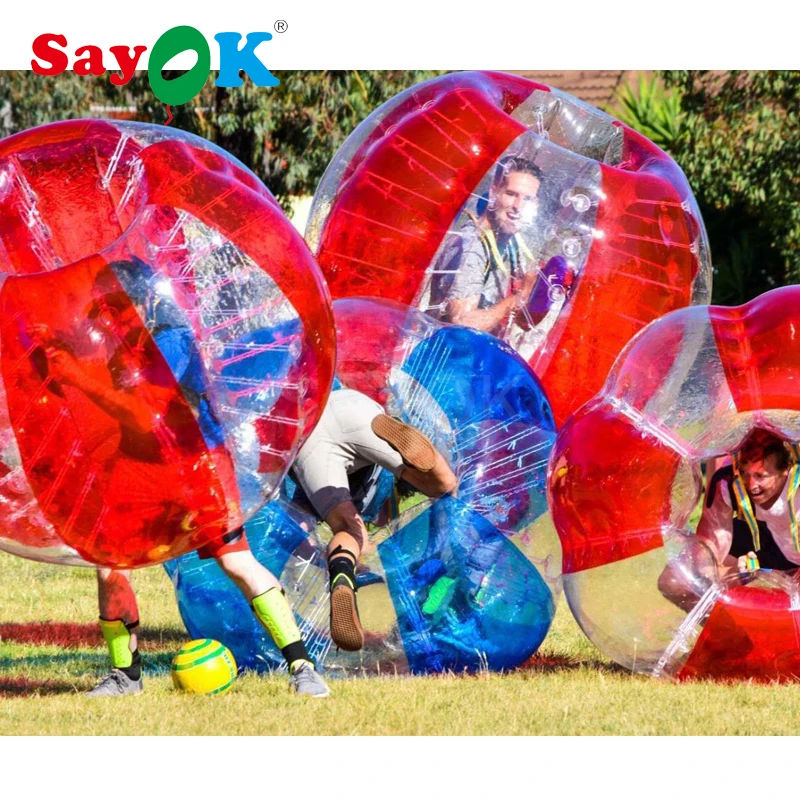 1.2m Inflatable Bubble Soccer 0.8mm PVC Air Bumper Ball Body Zorb Ball