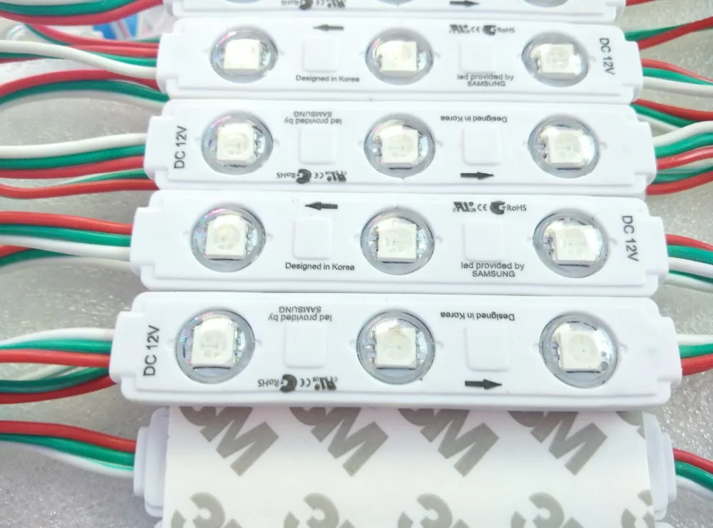 2811 светодиодный модуль пикселей водонепроницаемый 12 В Полноцветный 3 s 5050 SMD RGB
