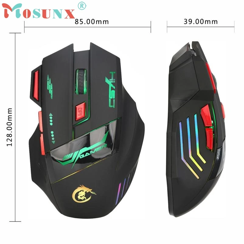 Мышь Raton 7 кнопок 5500DPI USB оптическая Проводная игровая мышь компьютерные мыши с